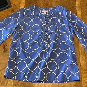 3/4 button down blouse